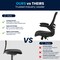 Flash Furniture Mesh Contemporary Chair, 17-1/4" to 20-3/4", Adjustable Arms, Black LeatherSoft/Mesh BL-X-5M-LEA-GG - alternate 8